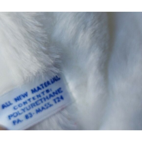 Vintage Mary Meyer White Bunny Rabbit Purple Corduroy Shirt bow tie 15" - Picture 6 of 8